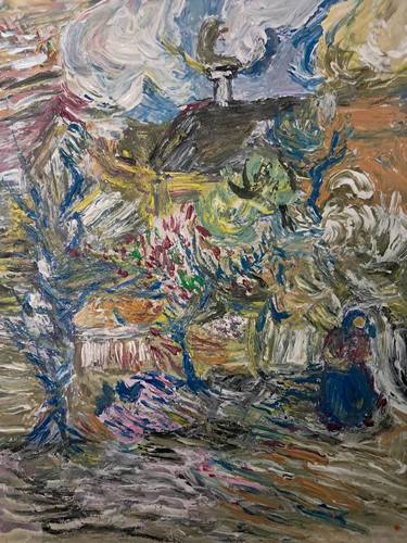 Original Expressionism Landscape Painting by Richio Galvez