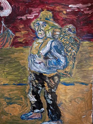 Original Expressionism Landscape Painting by Richio Galvez