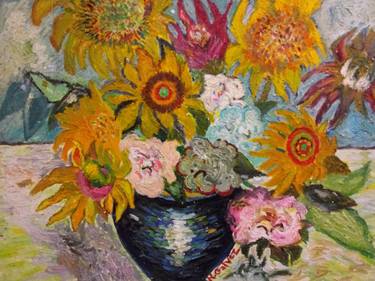 Original Floral Paintings by Richio Galvez
