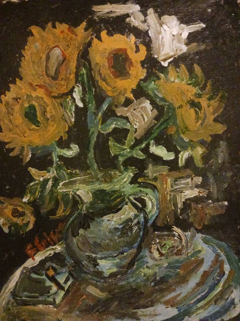 Original Expressionism Botanic Painting by Richio Galvez