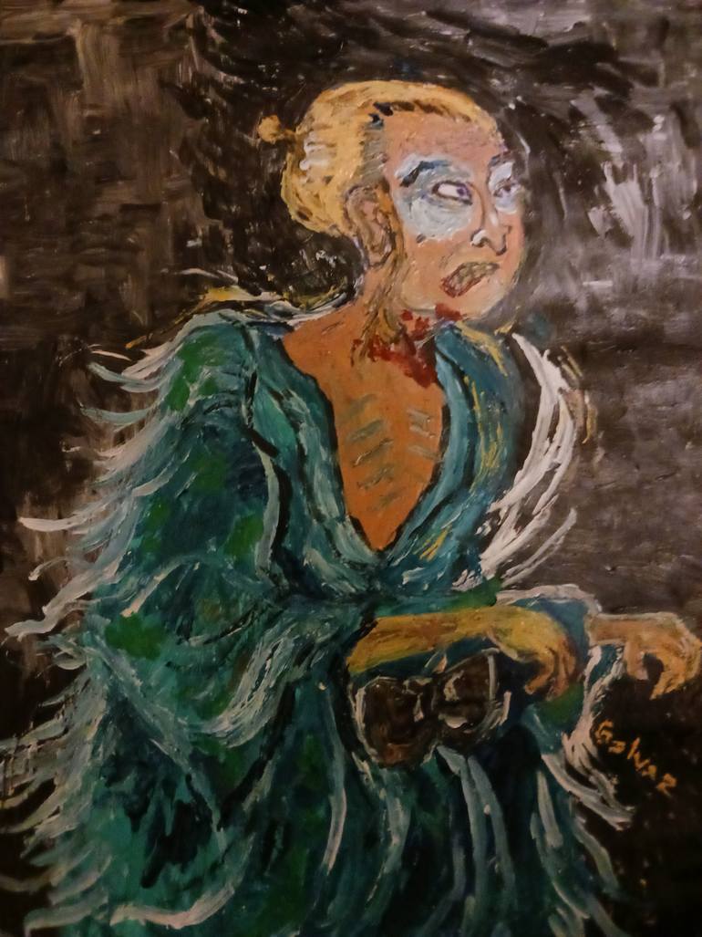 Original Expressionism Pop Culture/Celebrity Painting by Richio Galvez