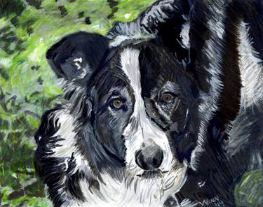 Print of Photorealism Dogs Paintings by Penny Winn