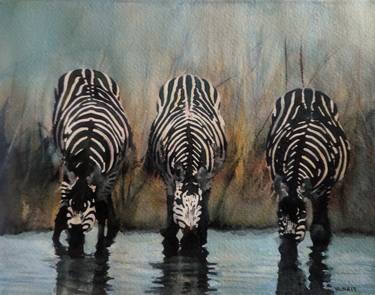 Three Zebras thumb