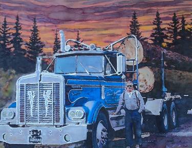 Logger at Sunrise thumb