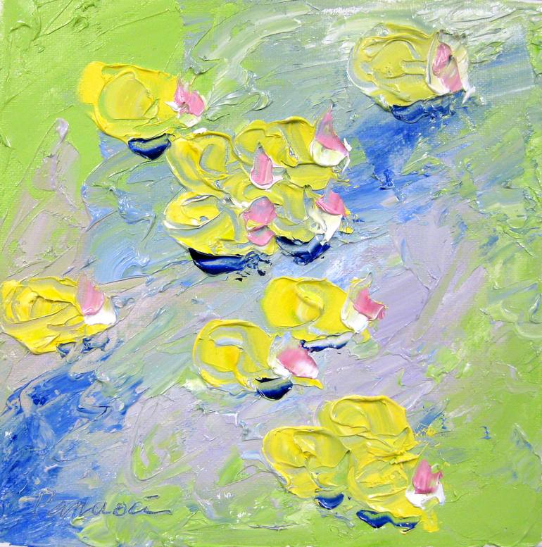 Water Lily Pond Painting by Sal Panasci | Saatchi Art