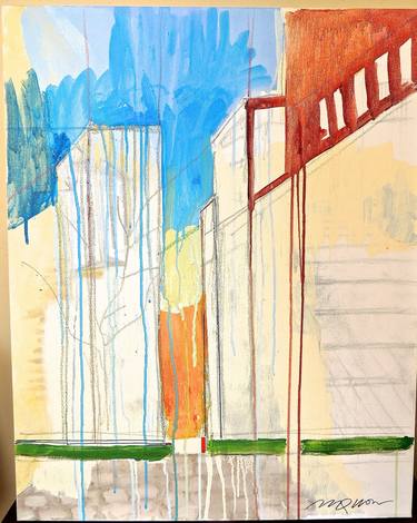 Print of Abstract Expressionism Architecture Paintings by Mike Quon