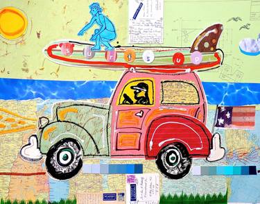 Print of Illustration Car Collage by Mike Quon