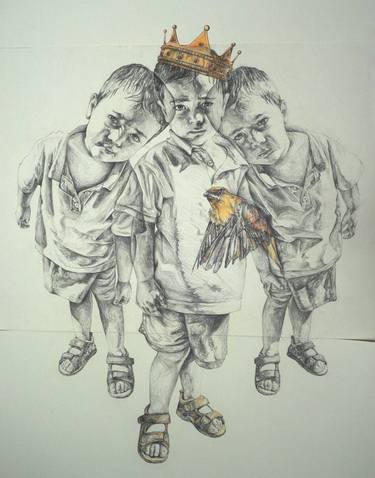 Print of Children Drawings by Elena Tsigaridou