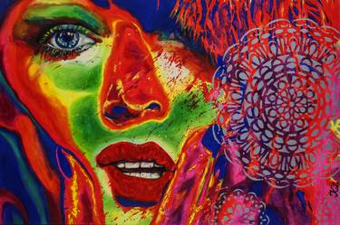 Original Pop Art Women Paintings by KATA DEAN