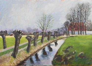 Original Figurative Landscape Paintings by Antonie van Gelder
