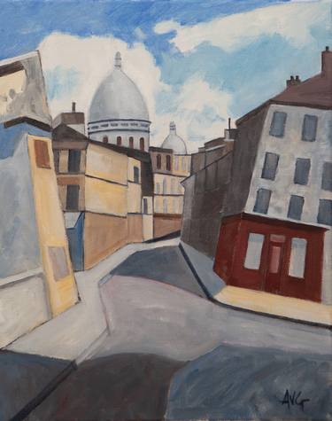 Original Expressionism Cities Paintings by Antonie van Gelder