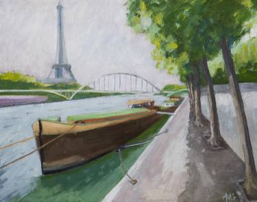 Original Impressionism Cities Paintings by Antonie van Gelder