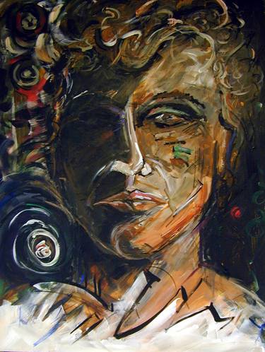Print of Abstract Expressionism Portrait Paintings by Scott Vaughn Owen