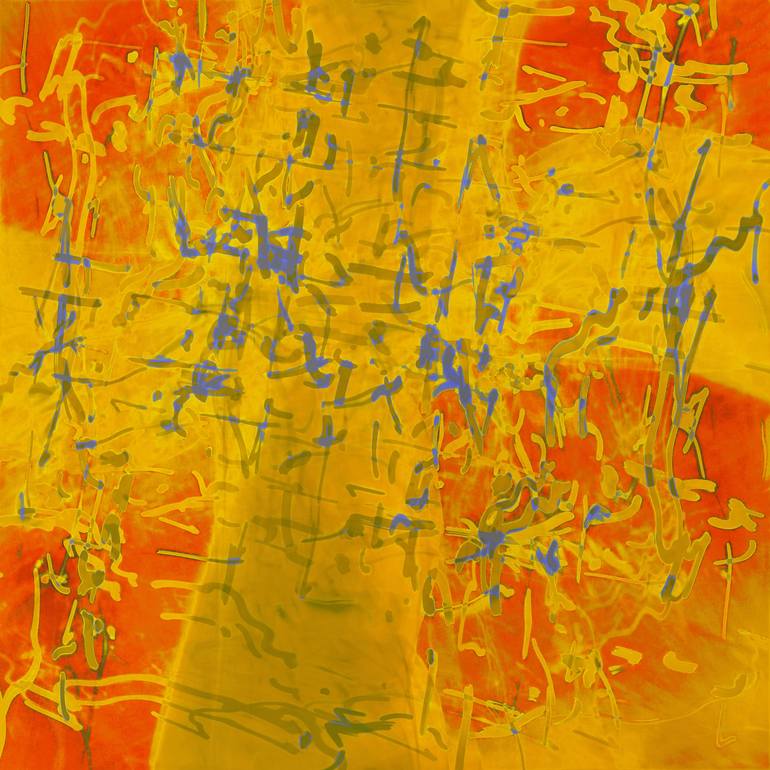 Original Abstract Expressionism Light Digital by Paul Harrison