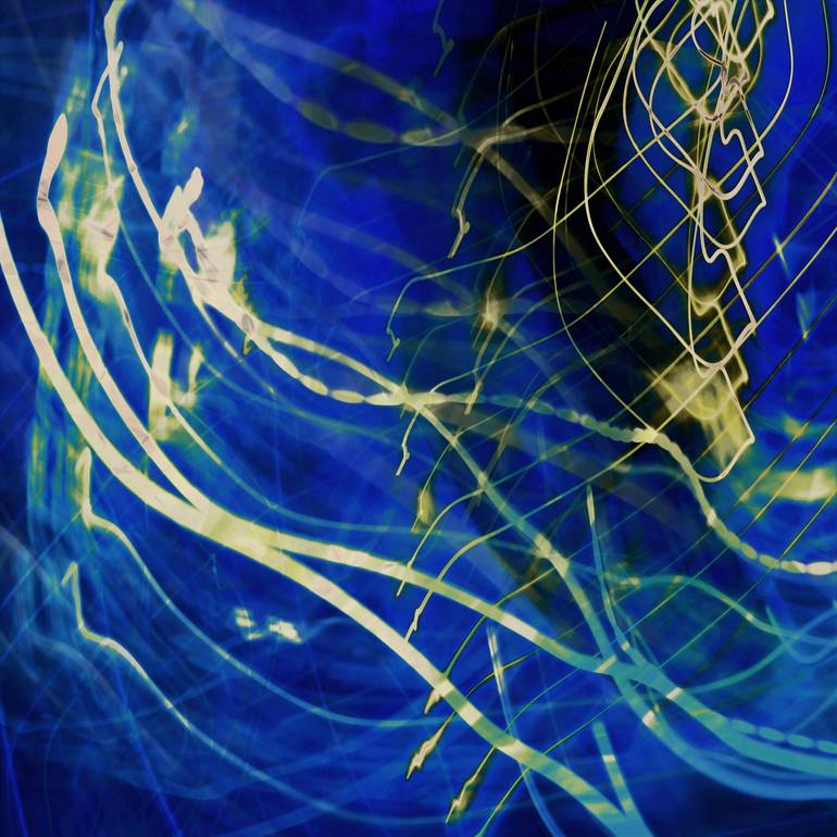 Original Abstract Expressionism Light Digital by Paul Harrison