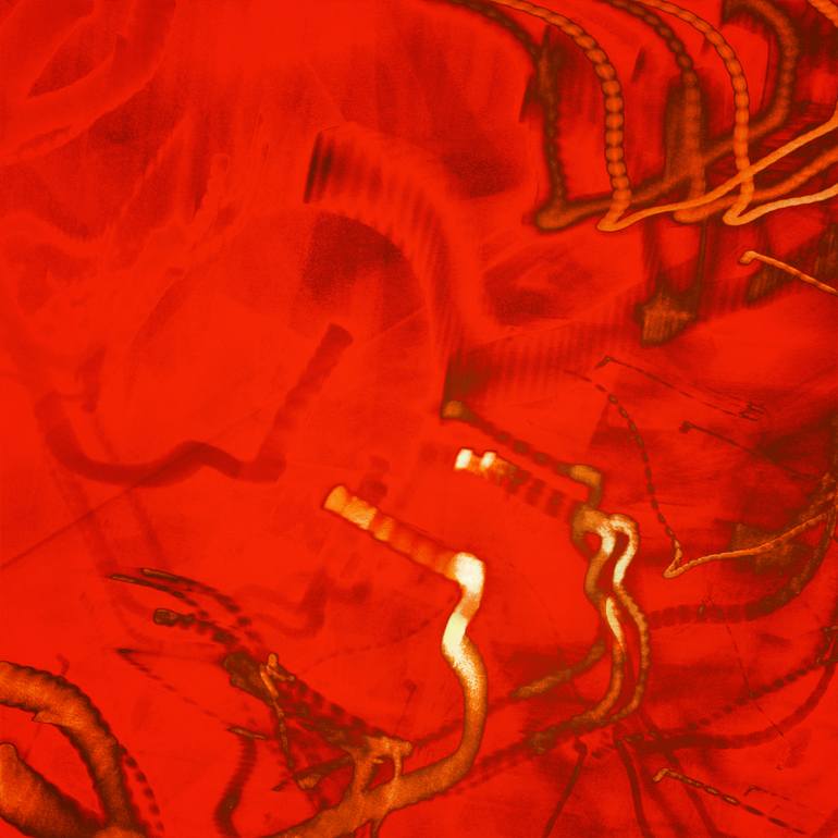 Original Abstract Expressionism Light Digital by Paul Harrison