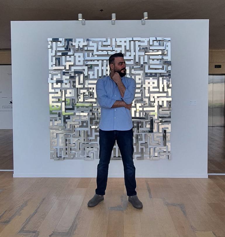 Original Contemporary Calligraphy Installation by Nedaa Elias