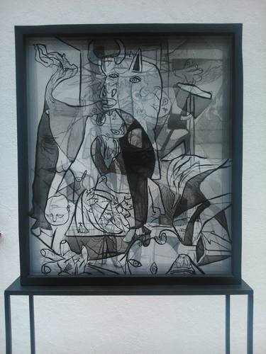 "Guernica Contained" after Picasso, front view (SOLD) thumb