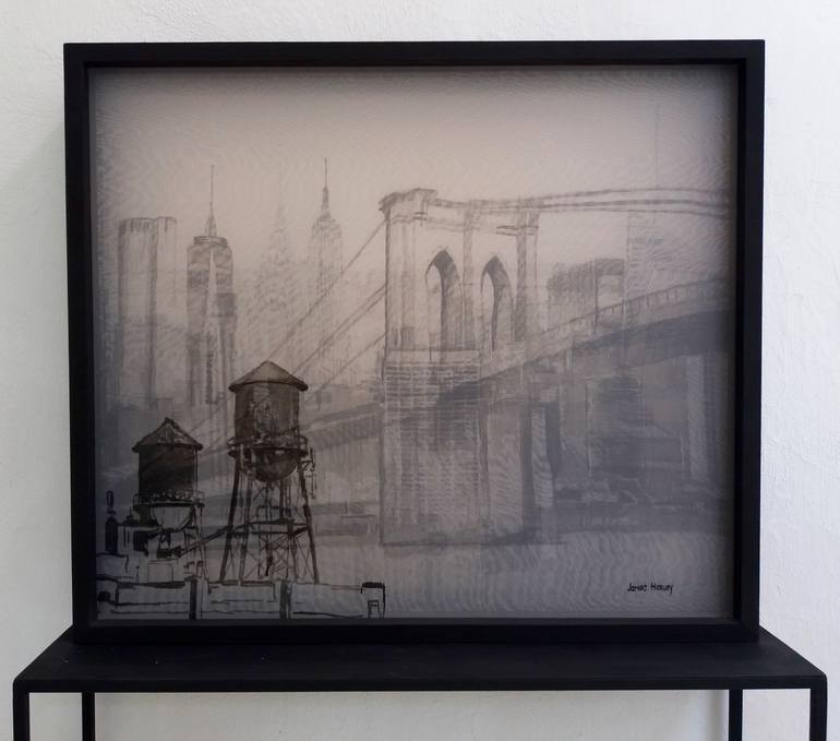 New York Skyline Painting by james harvey | Saatchi Art