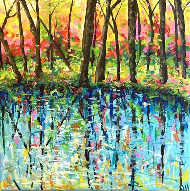 Original Abstract Landscape Paintings by Leanne Hughes