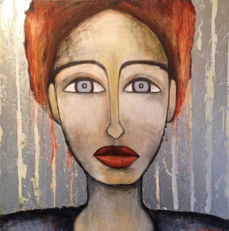 Redhead Painting by lori sperier | Saatchi Art