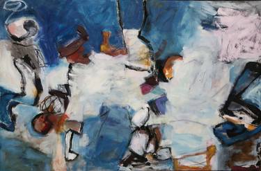 Original Abstract Expressionism Abstract Paintings by Deborah van der Zaag