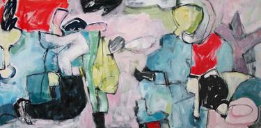 Original Abstract Expressionism Abstract Paintings by Deborah van der Zaag
