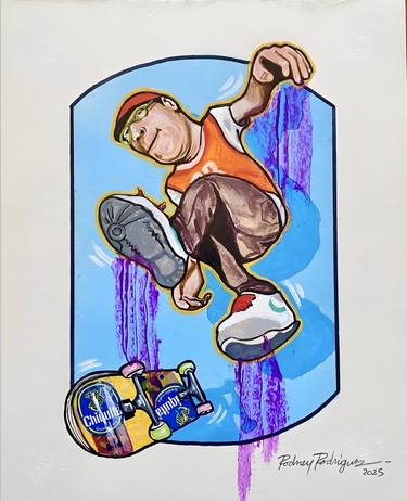 Original Contemporary Pop Culture/Celebrity Painting by Rodney Panic Rodriguez