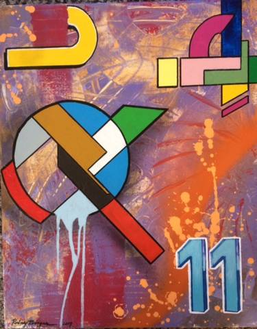 Original Street Art Abstract Paintings by Rodney PANIC Rodriguez