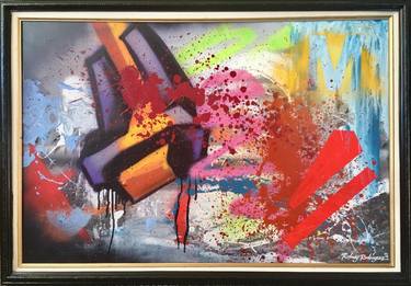 Original Abstract Paintings by Rodney PANIC Rodriguez