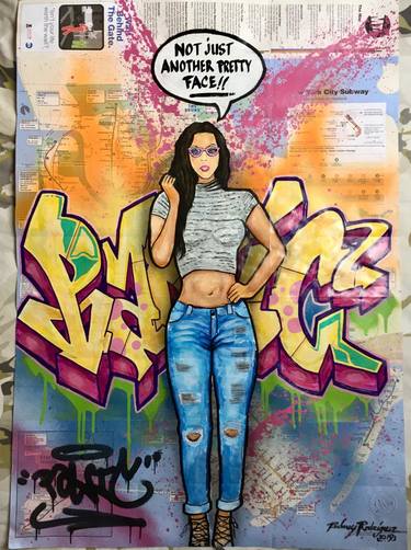 Original Street Art Pop Culture/Celebrity Paintings by Rodney PANIC Rodriguez