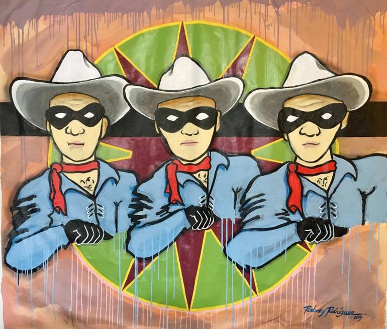 The Cloned Ranger Painting by Rodney Panic Rodriguez | Saatchi Art