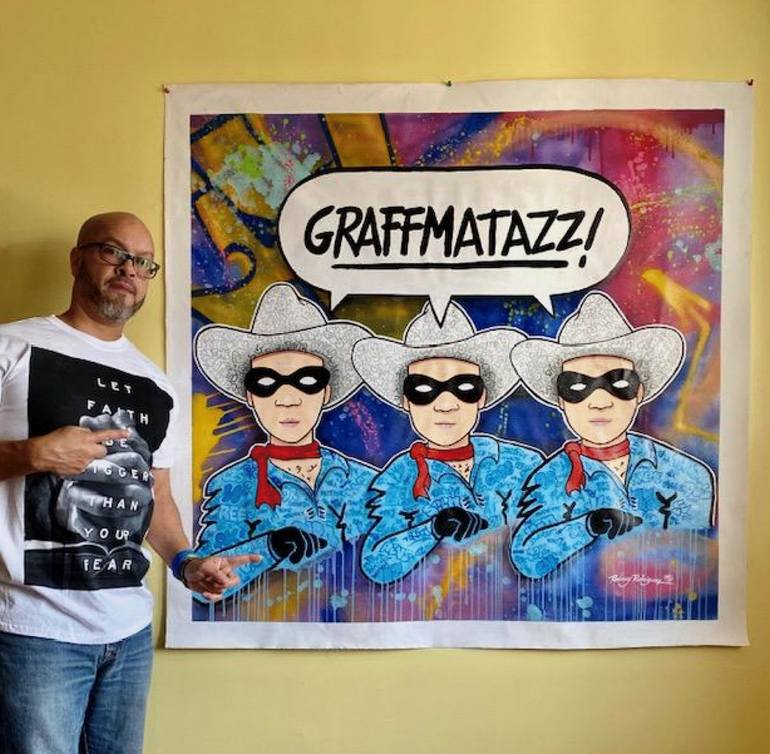 Original Illustration Graffiti Painting by Rodney PANIC Rodriguez