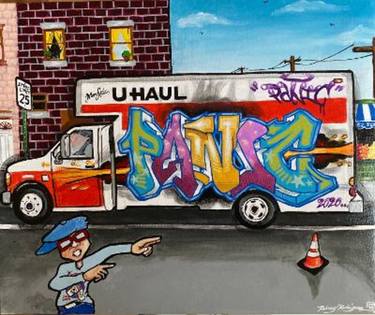 Original Street Art Graffiti Paintings by Rodney PANIC Rodriguez