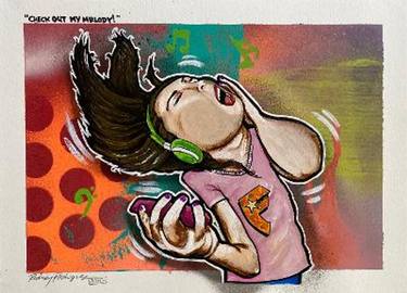 Original Street Art Popular culture Paintings by Rodney PANIC Rodriguez