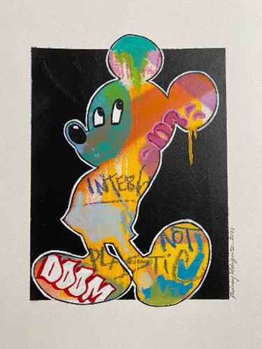 Original Figurative Graffiti Paintings by Rodney PANIC Rodriguez