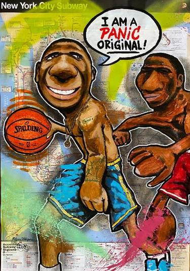 Original Sports Paintings by Rodney PANIC Rodriguez