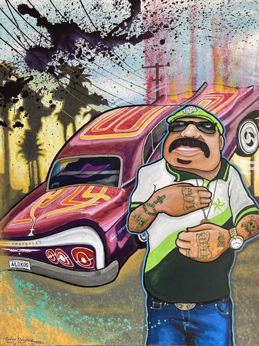 Original Pop Art Popular culture Paintings by Rodney PANIC Rodriguez