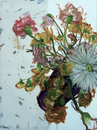 Original Expressionism Floral Painting by Andrew Marino