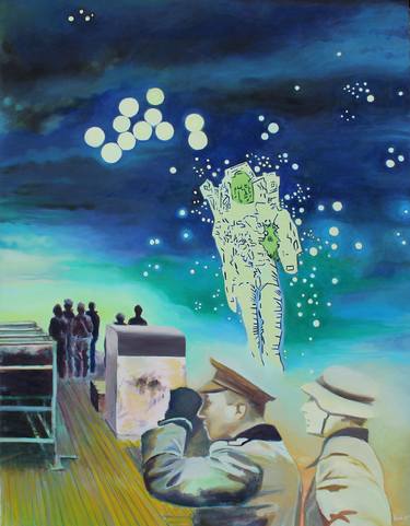 Print of Surrealism Outer Space Paintings by Antonio Heredia