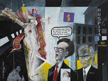 Print of Expressionism Politics Paintings by Larry Kaiser