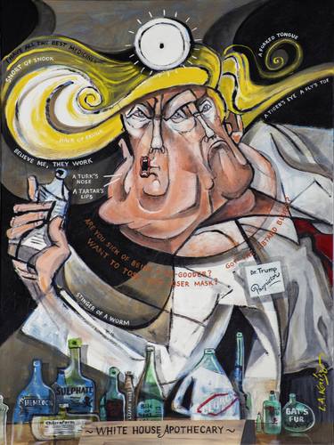 Print of Cubism Politics Paintings by Larry Kaiser