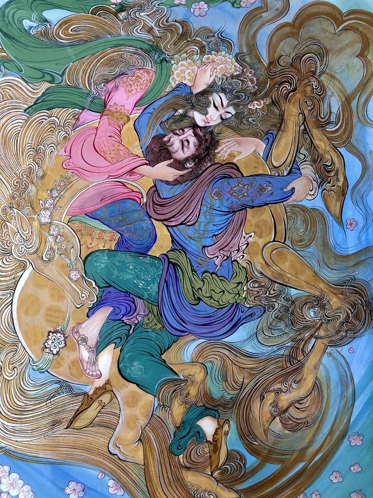 Original Classical mythology Painting by Shirin Ovissi