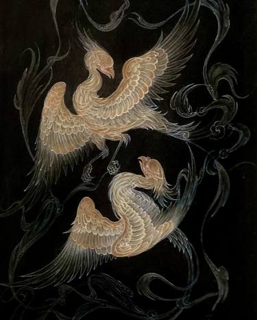 Original Classical mythology Paintings by Shirin Ovissi