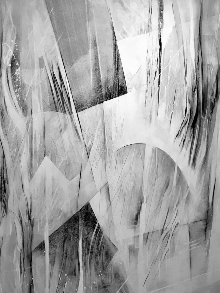 Original Abstract Expressionism Abstract Painting by Shirin Ovissi