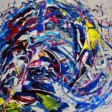 Original Abstract Expressionism Abstract Paintings by Shirin Ovissi