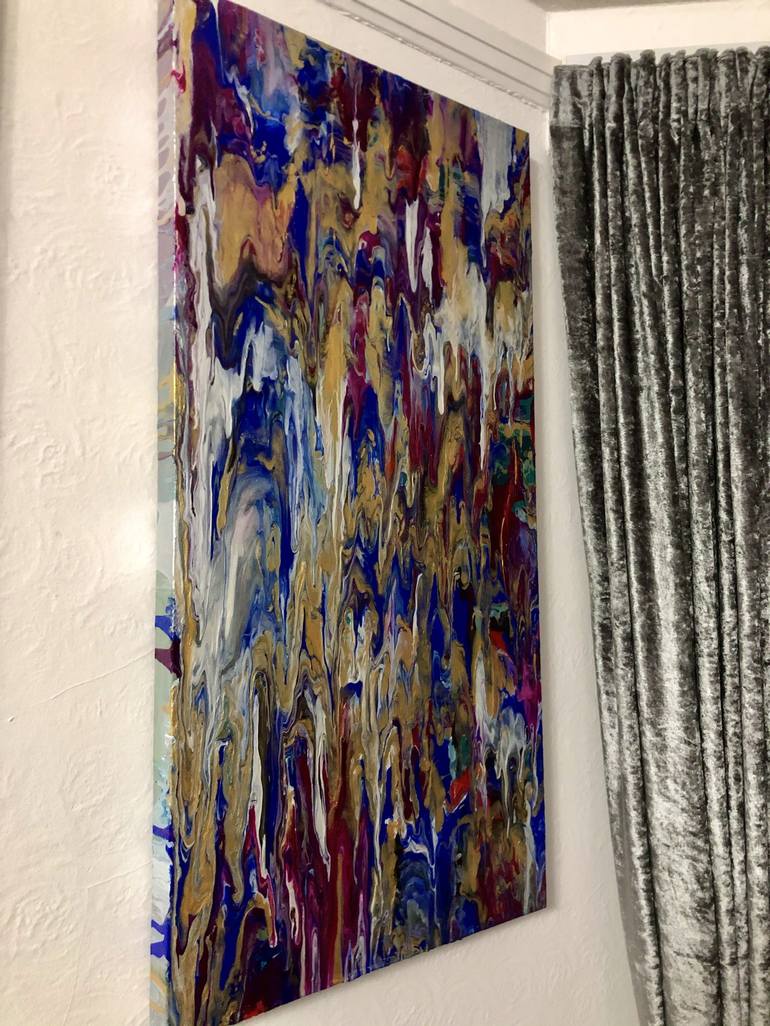 Original Fine Art Abstract Painting by Shirin Ovissi