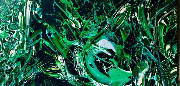 Original Abstract Expressionism Abstract Painting by Shirin Ovissi