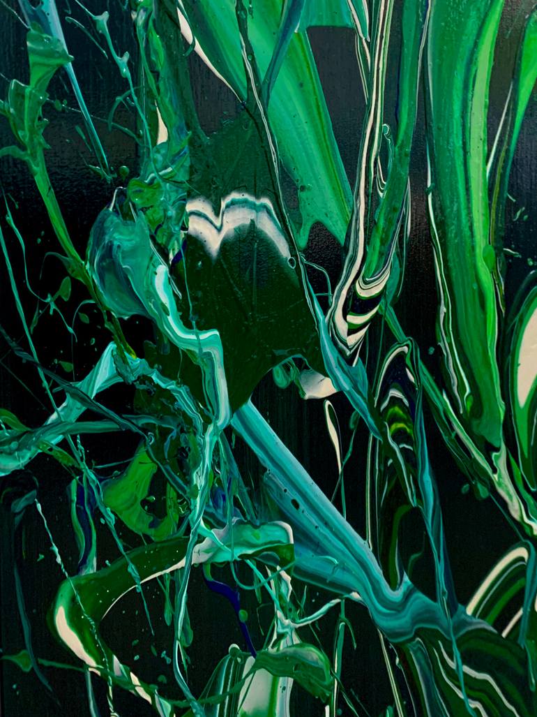 Original Abstract Expressionism Abstract Painting by Shirin Ovissi