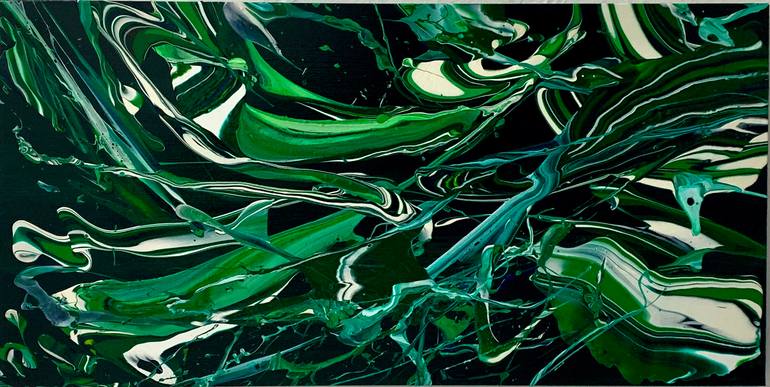 Original Abstract Expressionism Abstract Painting by Shirin Ovissi